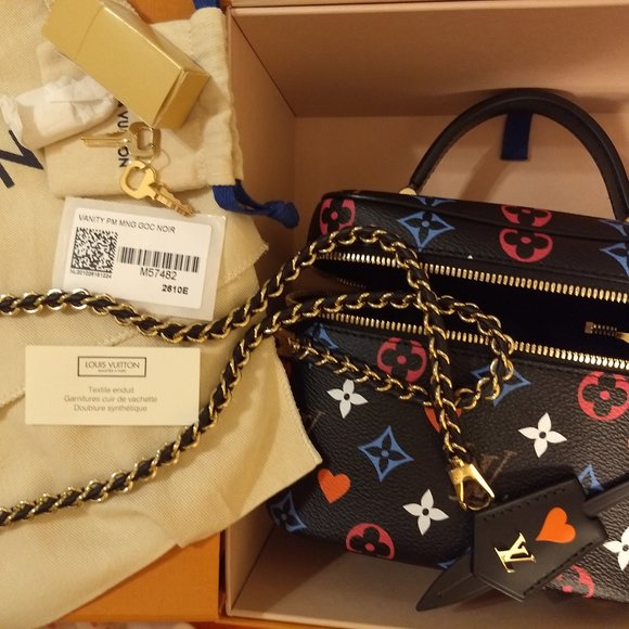 LOUIS VUITTON M57458 GAME ON VANITY PM BLACK -- brand new - Picture 2 of 10